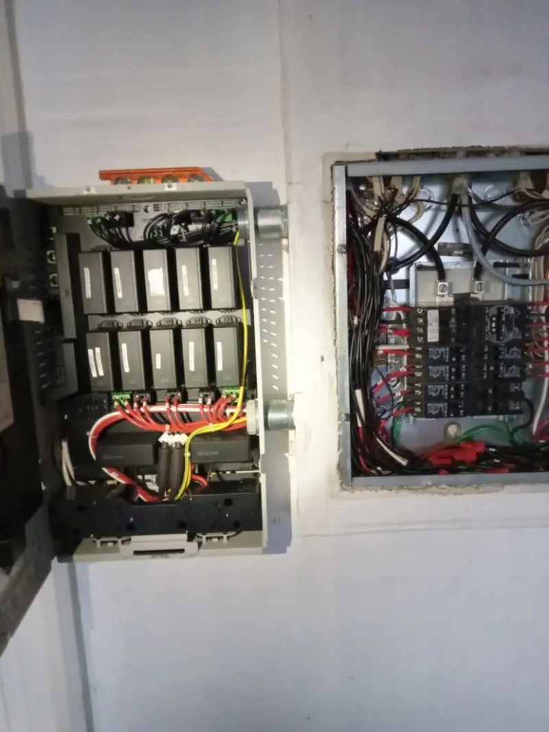 Electrical panel upgrade completed for Security Camera Wiring in Middle Paxton